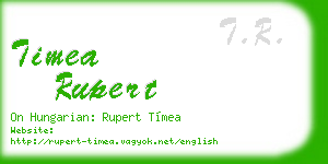 timea rupert business card